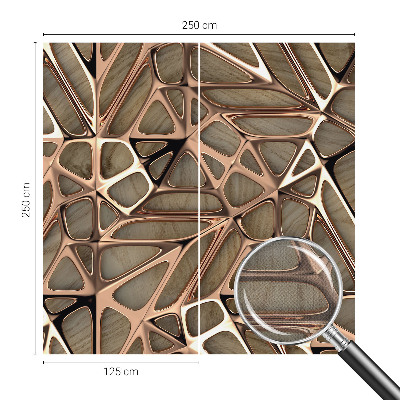 Peel and stick wall mural for kids' room with a geometric pattern