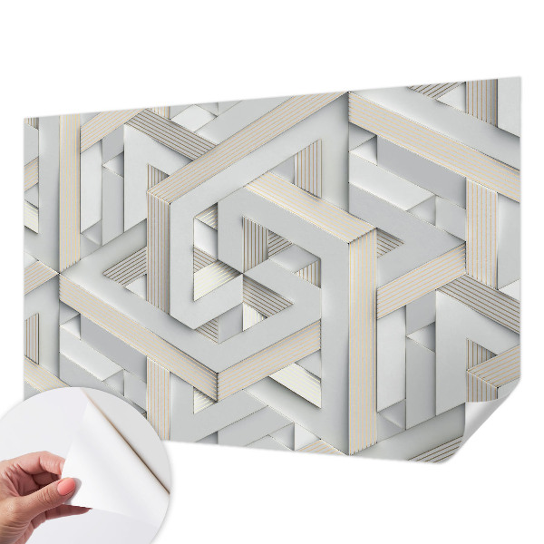 Nursery wall mural Illusory forms