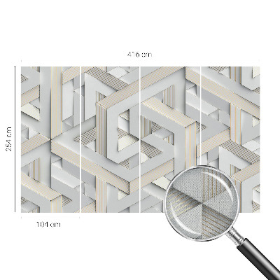 Nursery wall mural Illusory forms