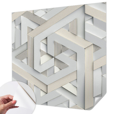 Nursery wall mural Illusory forms