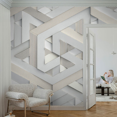Nursery wall mural Illusory forms