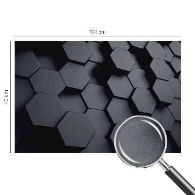 3D photo wallpaper mural 3D hexagons
