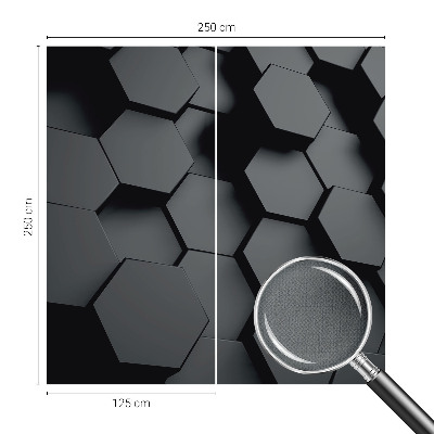3D photo wallpaper mural 3D hexagons