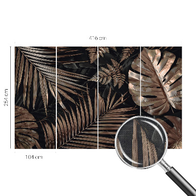 Children's wall mural Exotic leaves