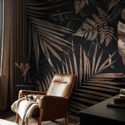 Children's wall mural Exotic leaves