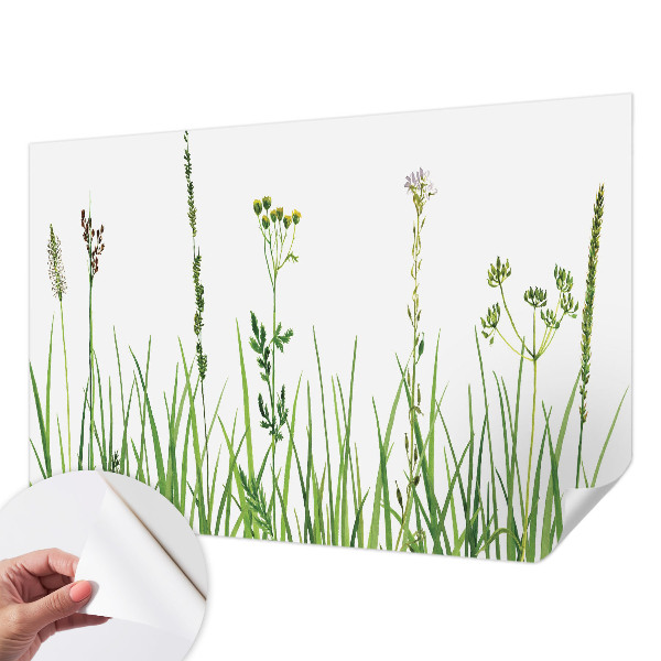Self-adhesive photo wallpaper with a subtle floral motif