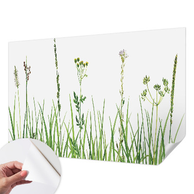 Self-adhesive photo wallpaper with a subtle floral motif