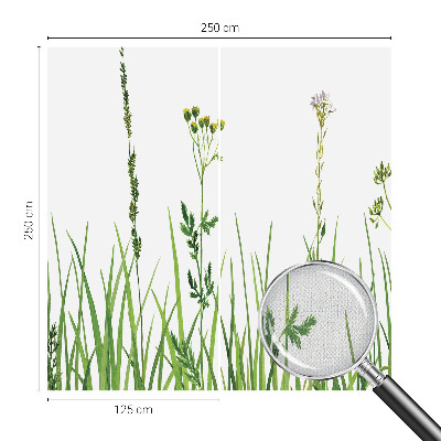 Self-adhesive photo wallpaper with a subtle floral motif