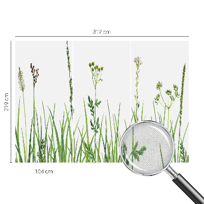 Self-adhesive photo wallpaper with a subtle floral motif