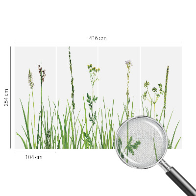 Self-adhesive photo wallpaper with a subtle floral motif