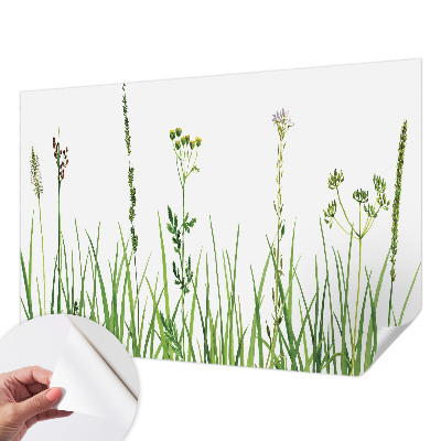 Self-adhesive photo wallpaper with a subtle floral motif