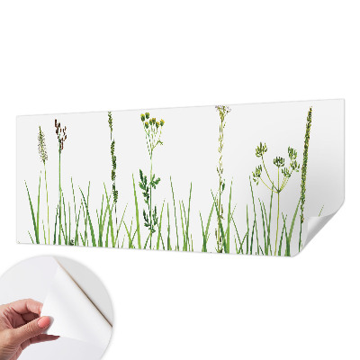 Self-adhesive photo wallpaper with a subtle floral motif