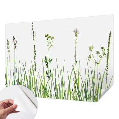 Self-adhesive photo wallpaper with a subtle floral motif