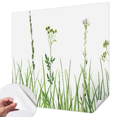 Self-adhesive photo wallpaper with a subtle floral motif