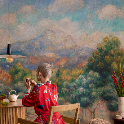 Peel and stick wall mural for bedroom Mountain landscape