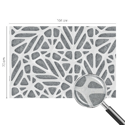 Peel and stick wall mural for kids' room with a geometric network design