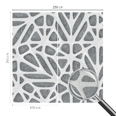 Peel and stick wall mural for kids' room Geometric network