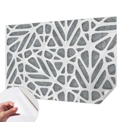 Peel and stick wall mural for kids' room Geometric network