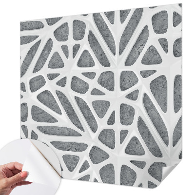 Peel and stick wall mural for kids' room Geometric network