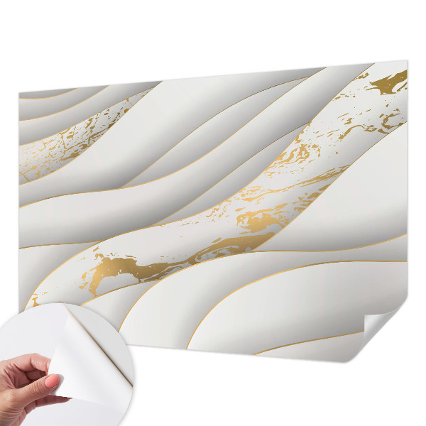 Nursery wall mural with dynamic patterns