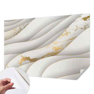 Nursery wall mural with dynamic patterns