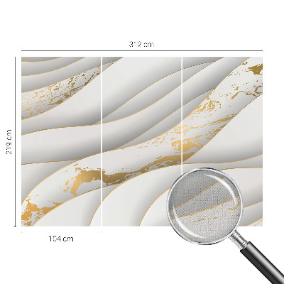 Nursery wall mural with dynamic patterns