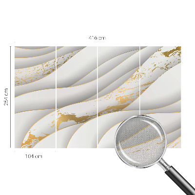 Nursery wall mural with dynamic patterns