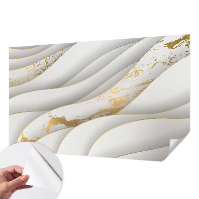 Nursery wall mural with dynamic patterns