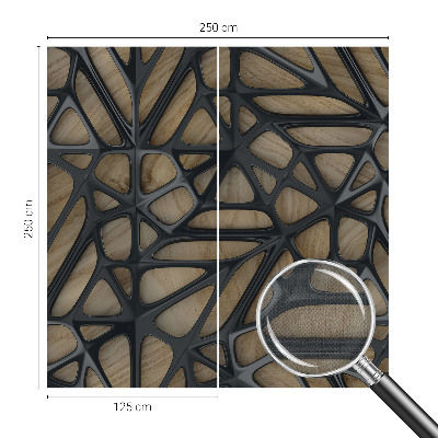 Children's wall mural Wooden net