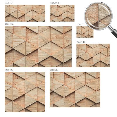 3D photo wallpaper mural Wooden mosaic