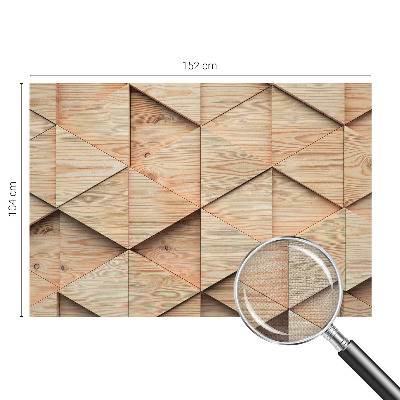 3D photo wallpaper mural Wooden mosaic