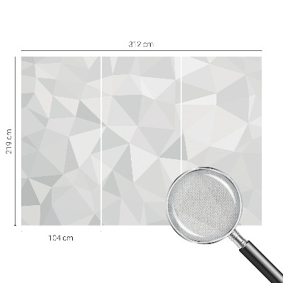 3D wall mural Triangular mosaic