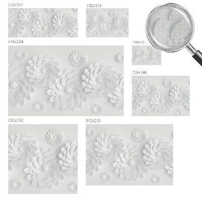 Baby room wall mural with a floral elegance design