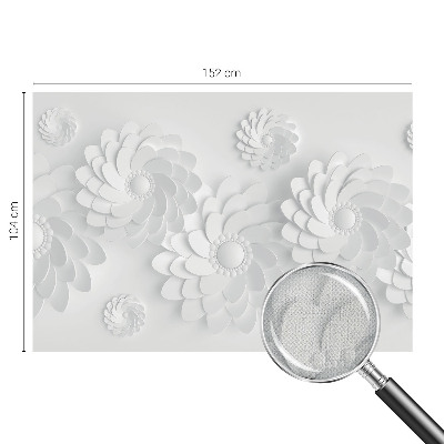Baby room wall mural with a floral elegance design