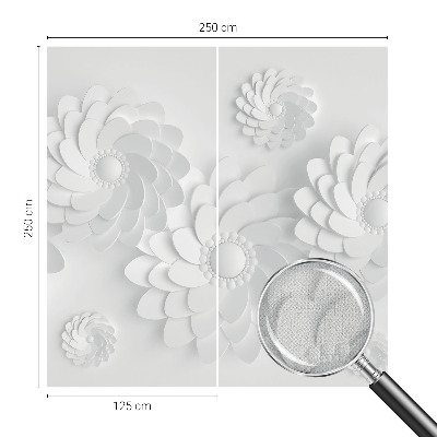 Baby room wall mural with a floral elegance design