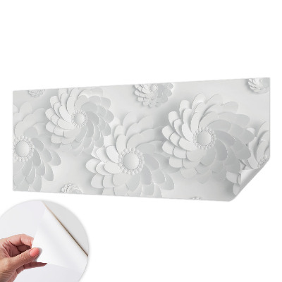 Baby room wall mural with a floral elegance design