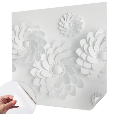 Baby room wall mural with a floral elegance design