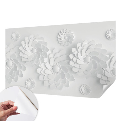 Baby room wall mural with a floral elegance design