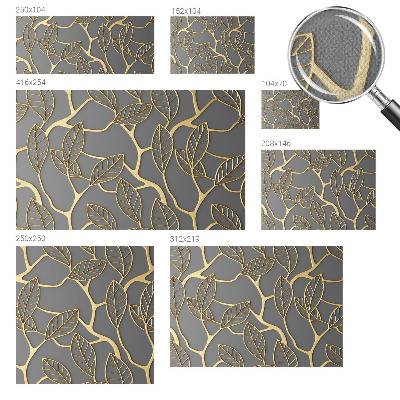 Peel and stick wallpaper mural Elegant leaves