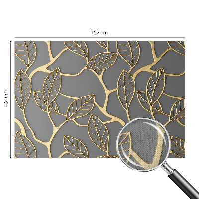 Peel and stick wallpaper mural with an elegant leaves design