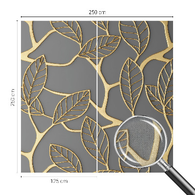 Peel and stick wallpaper mural Elegant leaves