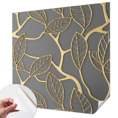 Peel and stick wallpaper mural Elegant leaves