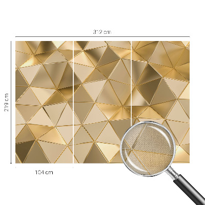 Self-adhesive wall mural Triangular patterns