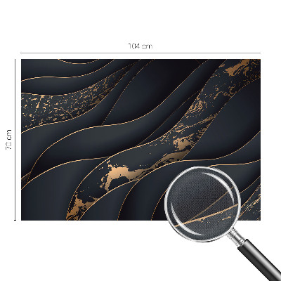 Stick-on wall mural with an elegant waves design