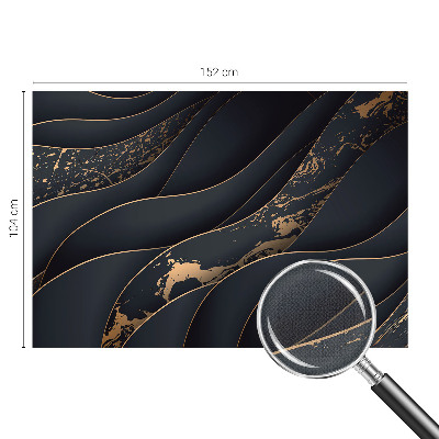Stick-on wall mural with an elegant waves design