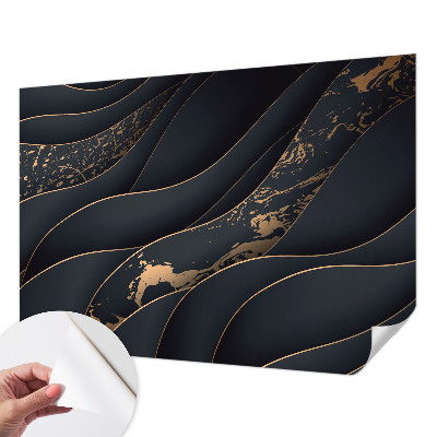 Stick-on wall mural with an elegant waves design