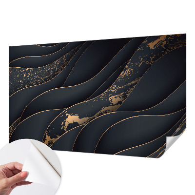 Stick-on wall mural with an elegant waves design