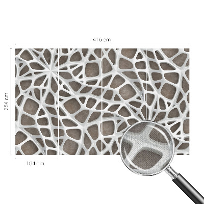 Removable wall mural Geometric network