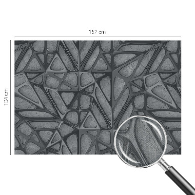 Peel and stick wall mural for bedroom with geometric patterns