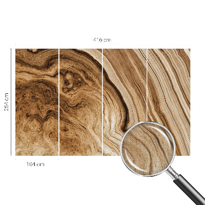 Peel and stick wall mural for living room Wooden grain